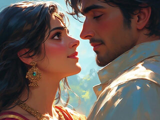 Young Romantic Couple Having Fun