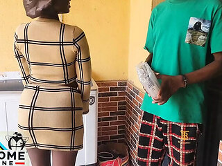 Nigerian Olosho Big Ass Delivery Doggy Style Blowjob