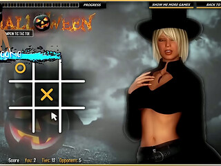 Halloween Hot Pumpkin Tic Tac Toe - This game is the worst.
