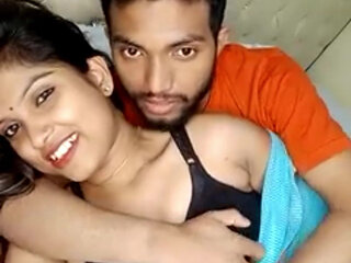 Desi Girl Neha Romantic Kissing Boyfriend Boobs Press Many More Watching Video