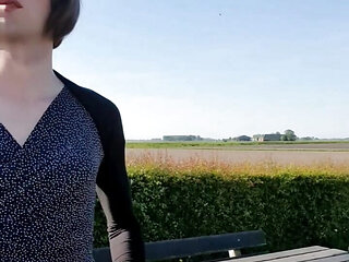 Slutty Annemieke quick stop next to the road