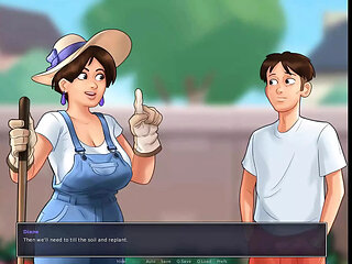 Summertime saga: the MILF from the garden and the guys from the park ep 75