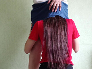 My Shy Neighbor Climbed Under My Skirt Without Asking, but I Liked It