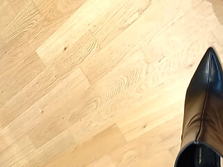 high-heeled ankle boots, German dirty talk