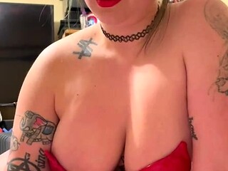 Busty brunette with big boobs rides cock