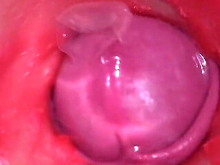 Camera Inside Pussy - Powerfull Cum in Pussy! Best Internal Asmr