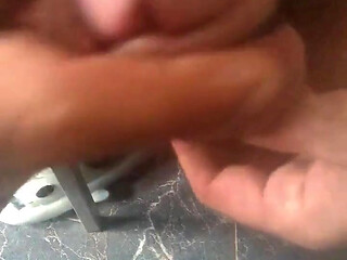 My Cock and Eggs in Close-up with Anal Sex Toy and Rings