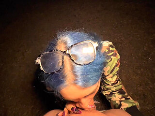 I Suck Him in the Forest and He Cums on My Glasses