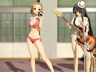 K-ON girls dancing