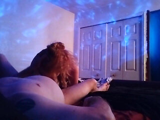 Sexy Blonde MILF Gets Facial & Eagerly Drains My Dripping Cock