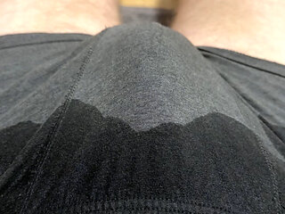 Teenager tries to piss in his pants for the first time.