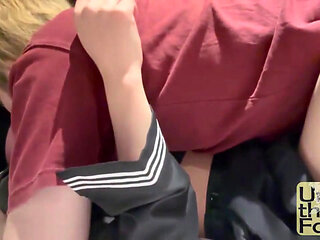 Quiet Glasses Woman Tricked as Image Video Turns Into Creampie POV