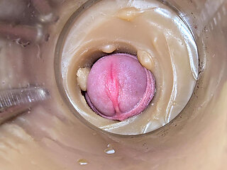 Camera Inside Deep Captures Huge Ejaculation of Sperm 2 Times