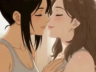 Lesbian Partner Yoga Turns Intimate