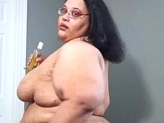 Fat Slut All Oiled up!