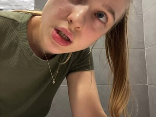 Crazy Squirting in public with big cock