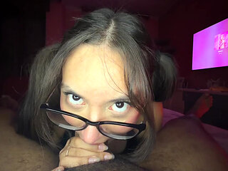 NoGagLola SLOPPY DEEPTHROAT AND FUCK PIGTAILS HD