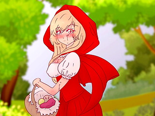 Little Red Riding Hood scolded a pervert who fucked a tree and let him know a woman'_s body !Hentai Cartoon Parody !