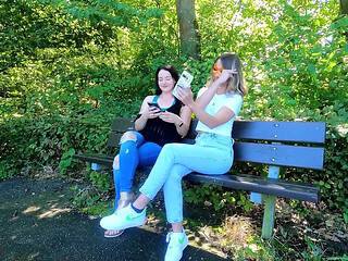 Extreme Threesome in the Park!