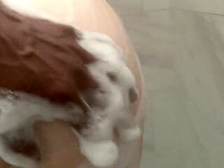 helpful daughter-in-law with flawless culo makes stepparent jizm all in her cock-squeezing lil virgin puss ! she left the door unlocked while she was showering and he came in and witnessed her lil' diminutive butt and instantaneously grew a rock hard chis