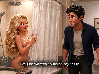 Stepdad came into the shower while I was washing