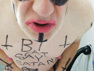 Satan slave is ready for bisexual enema sacrifice