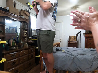scened handyman gives a deepthroat blowbang for his hard work