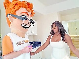 Amari Annes Blowjob Chugs My Banana For A Cum-on-tits Finale!