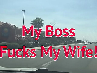 Beautiful wife fucked by her husband's boss