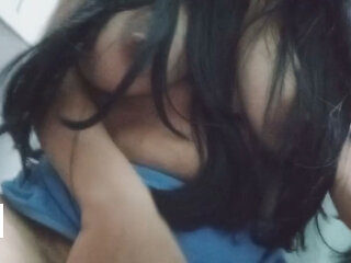 Silence and in the bathroom with fingers in my vagina