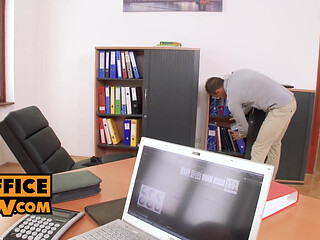 POV - Cum loving office skank Vanessa Decker demands your dick