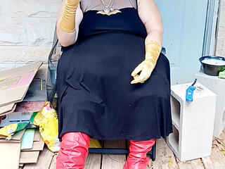 Bat Girl Is Taking a Smoke Break in Her