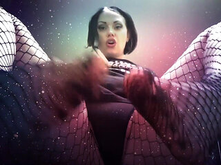 You are weak for my feet in fishnets JOI