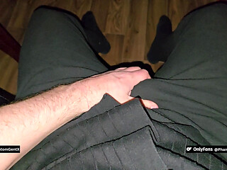 PhantomGentX - Muscular Daddy Jerks His Thick Hairy Cock After Work