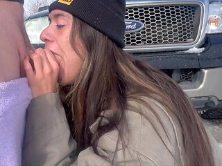 Complete Girlfriend Experience Aubry Babcock Outdoor Truck Fuck Vol.5