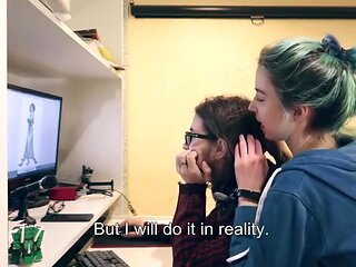 Stepsister Seduces A Nerd To Copy His Physics Text Compressed