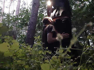 I fuck my stepsister in the mouth in the woods so her boyfriend doesn't catch us