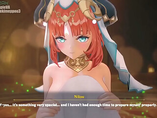 Recompensa de Creampie Profundo Danza del Templo de Nilou