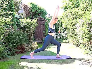Alisons Outdoor Workout Routine Ends In Naked Masturbation
