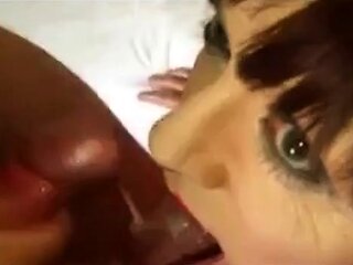 Crossdresser Linda Sucks and Swallows Big Cock