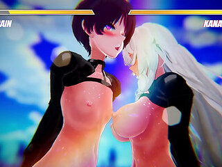 Lesbat Nipple battle