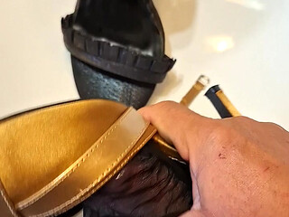Fuck and cum on shoes