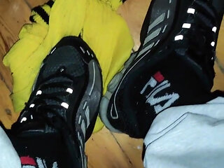 Dirtyjunkbro Shows off His Stinky Socks and Long Underpants