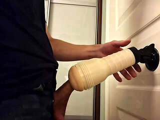 Intense fleshlight fucking