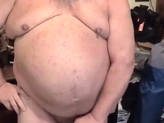 Big Bear Belly and Cock