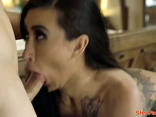 I put my cock up my stepmommys tight ass