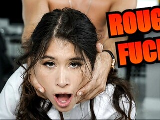 small tits deepthroat scene office blowjob