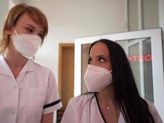 Nurses with hot bodies are going to take him in POV