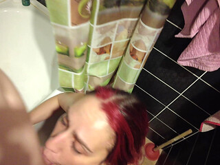 Foxy Slaves 15-min Bathroom Lingerie BJ: I Drop to My Knees & Swallow My Older BFs Load!