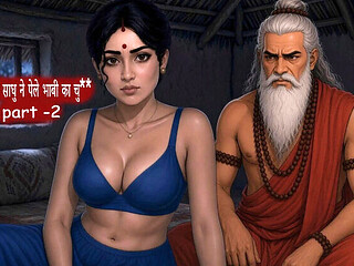 Tharki Sadhu Visits Desi Bhabhi Alone at Home  Hot MILF Web Series